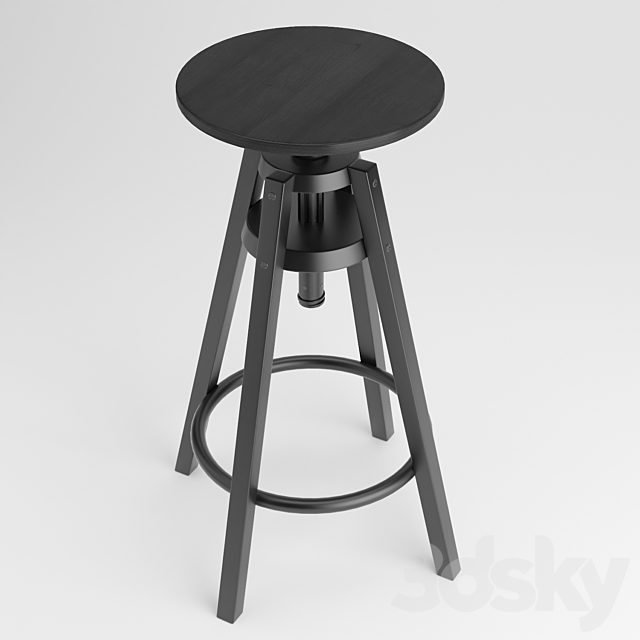 Ikea dalfred bar stool 3DS Max Model - thumbnail 3