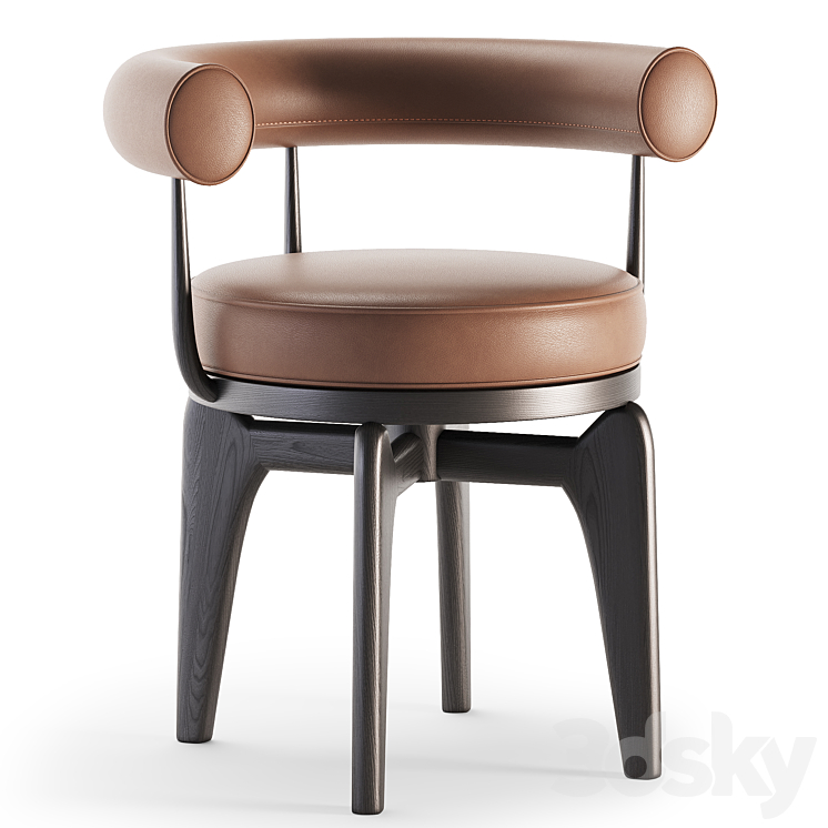 Indochine Chair 3DS Max Model - thumbnail 1