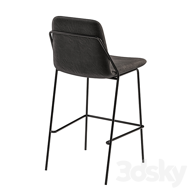 Industry West – Sling Bar Stool 3ds Max - thumbnail 2