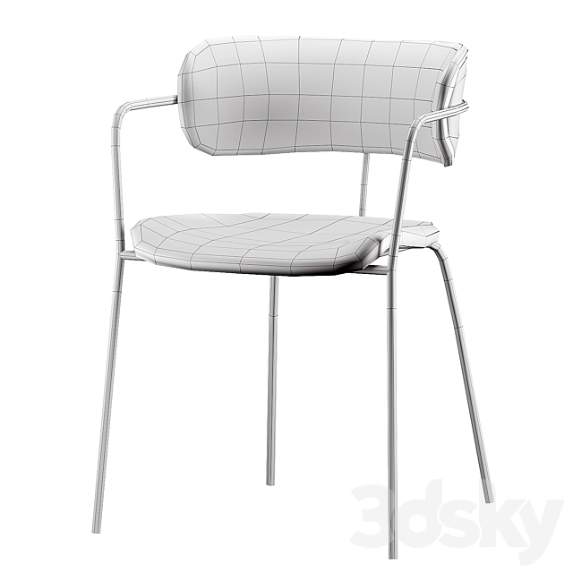 Industry west spout chair 3DS Max Model - thumbnail 3