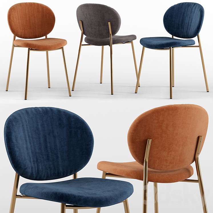 Ines chair – Calligaris 3DS Max - thumbnail 1