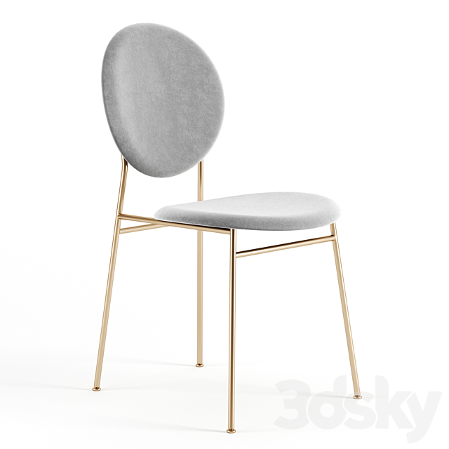 Ingrid Dining Chair by Westelm 3ds Max - thumbnail 1