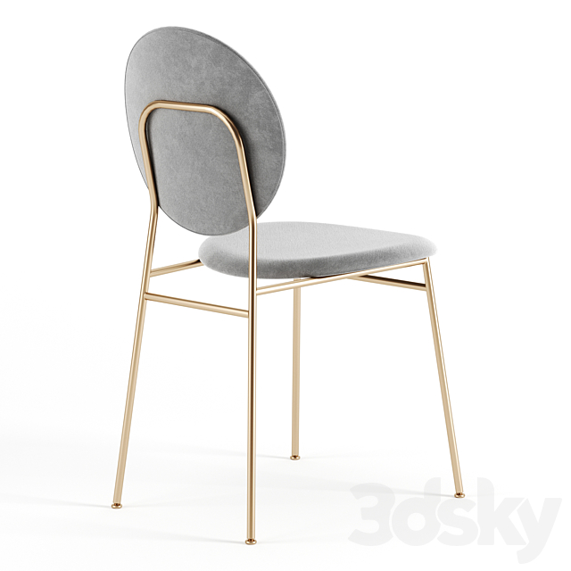 Ingrid Dining Chair by Westelm 3ds Max - thumbnail 2