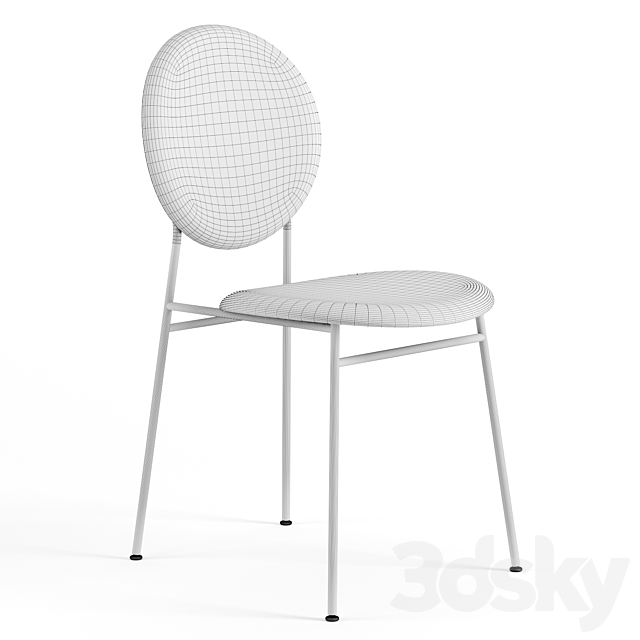 Ingrid Dining Chair by Westelm 3ds Max - thumbnail 3