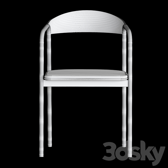 Inlay chair 3ds Max - thumbnail 2