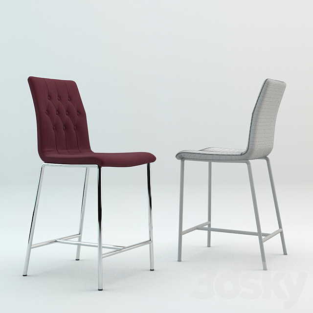 INMOD Bar Chair 3DS Max Model - thumbnail 2