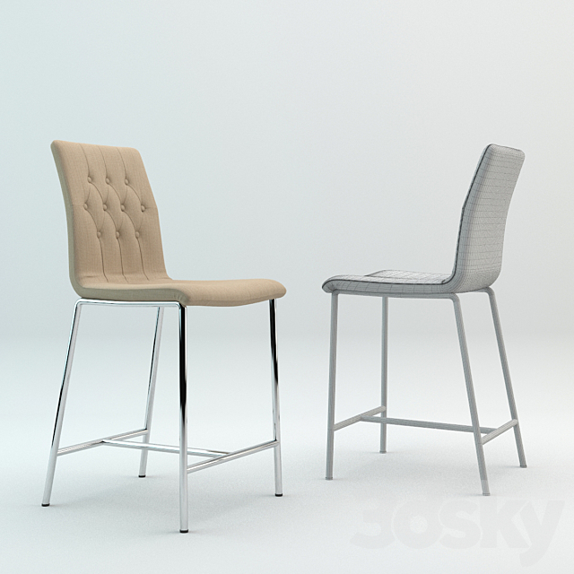 INMOD Bar Chair 3DS Max Model - thumbnail 3