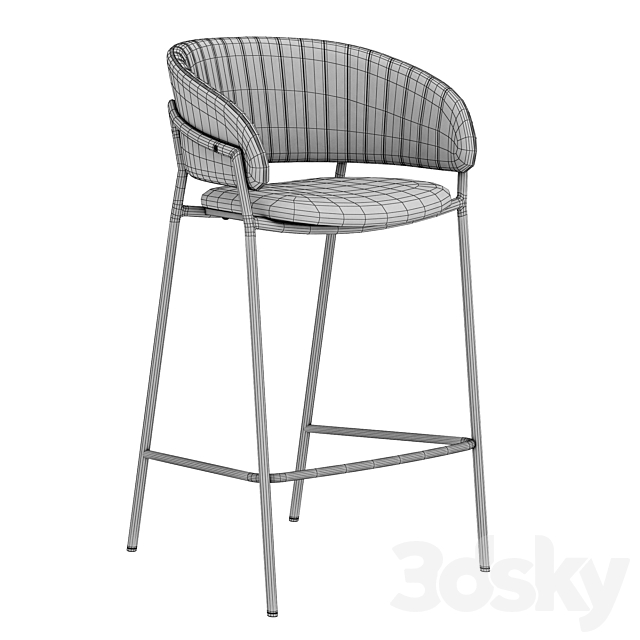 INMYROOM Bar Stool Turin 3DSMax File - thumbnail 3