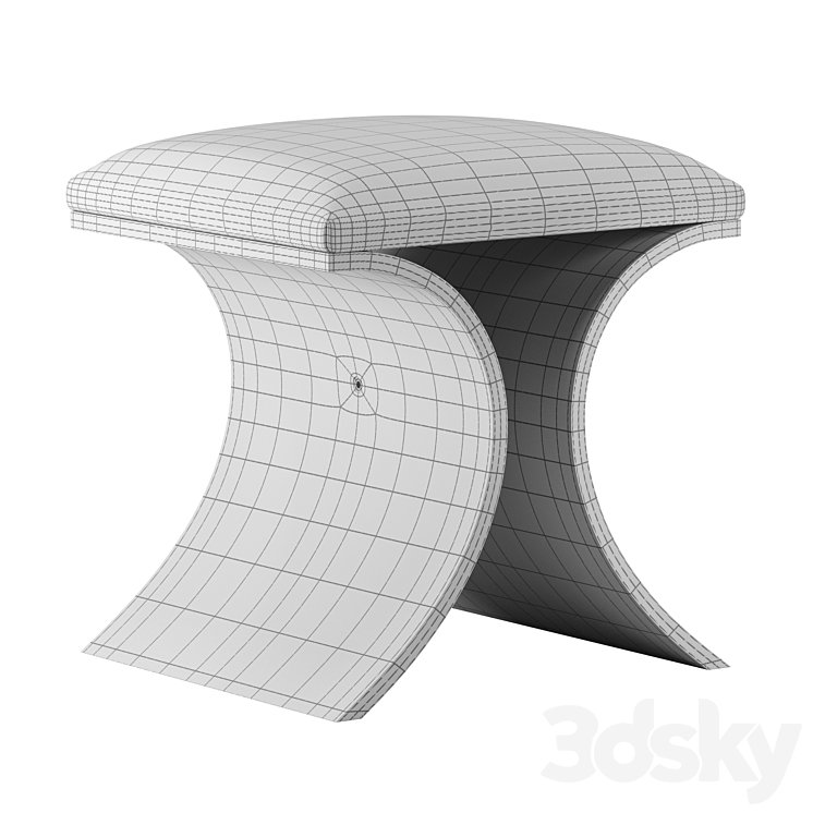 Interlude Home Serena Stool 3DS Max Model - thumbnail 2