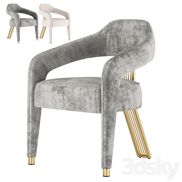 invicta chair 3DS Max Model - thumbnail 2