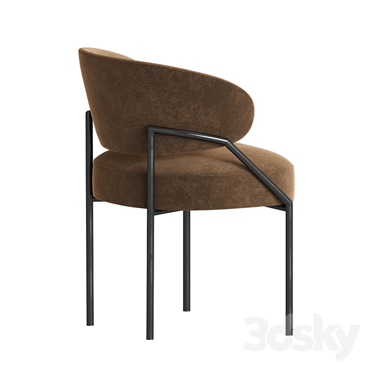 Isetta Dining Chair Meridiani 3DS Max Model - thumbnail 2