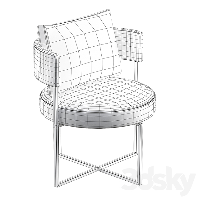 ISYS Easy chair ANA ROQUE INTERIORS 3DSMax File - thumbnail 2