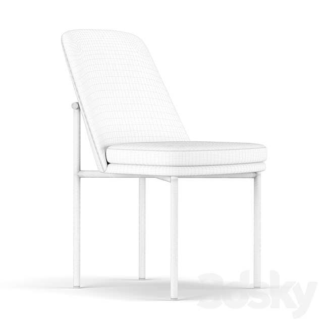 Jack Metal Frame Dining Chair 3DSMax File - thumbnail 5