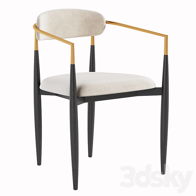 Jagger Dining Arm Chair 3ds Max - thumbnail 1