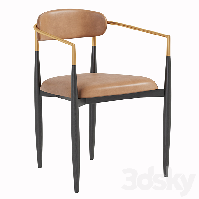 Jagger Dining Arm Chair 3ds Max - thumbnail 3