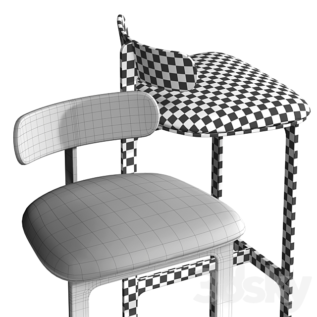 JAlexander Corset Stool 3DSMax File - thumbnail 5