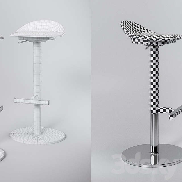 Jan-Inge Ikea Stools 3ds Max - thumbnail 3