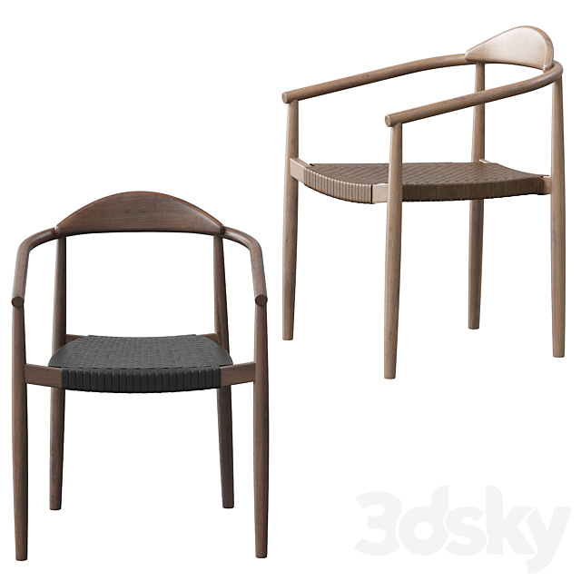 Janice dining chair 3DS Max Model - thumbnail 3