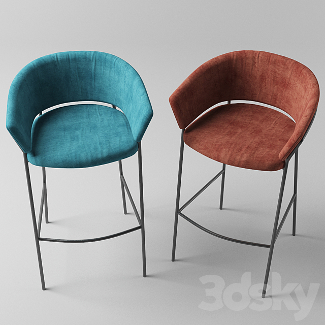 Jazz Chair 3718 3DS Max Model - thumbnail 2