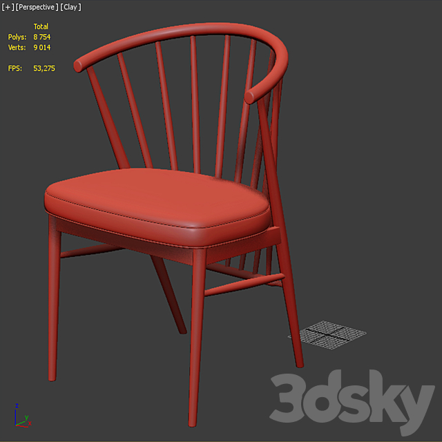 JENNY_CHAIR_BY_CENTRO_RICERCHE_MAAM 3DSMax File - thumbnail 5