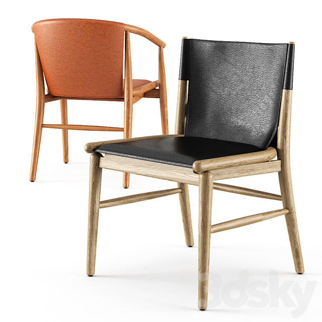 JENS CHAIRS b & b italia 3DS Max Model - thumbnail 4