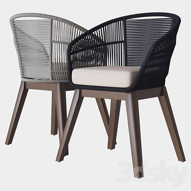 Jesper Chair modloft 3DS Max Model - thumbnail 2