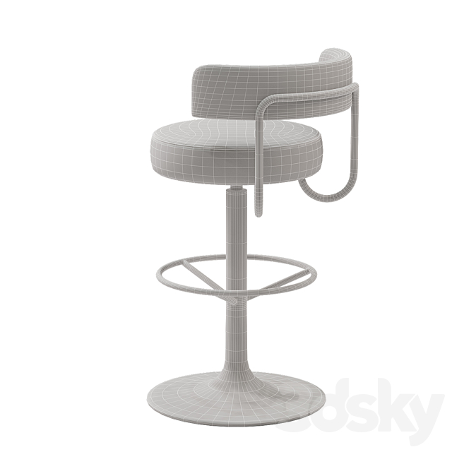 Johanson Design – Jupiter Barstool 3DSMax File - thumbnail 4