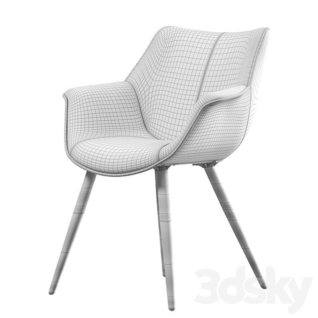 Julian chair 3DS Max Model - thumbnail 4