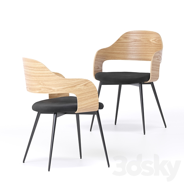 Jysk Hvidovre Chair 3DS Max Model - thumbnail 3