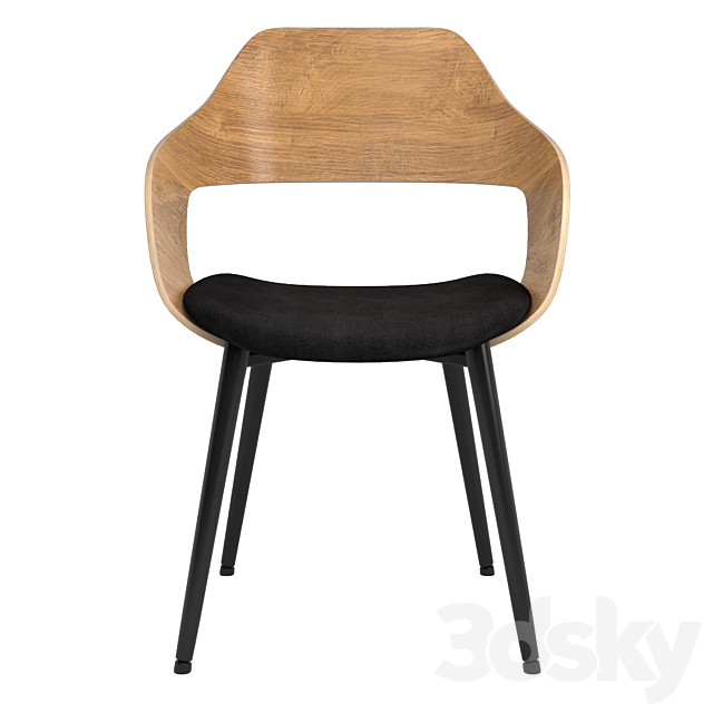 Jysk Hvidovre Chair 3DS Max Model - thumbnail 2