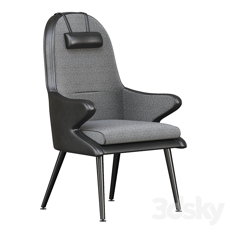 Kaia Lounge Chair 3DS Max Model - thumbnail 1