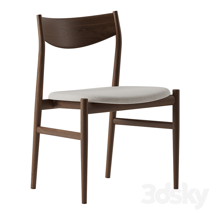 Kamuy Side Chair by Conde House 3DS Max Model - thumbnail 1