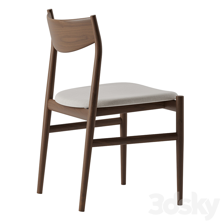 Kamuy Side Chair by Conde House 3DS Max Model - thumbnail 2