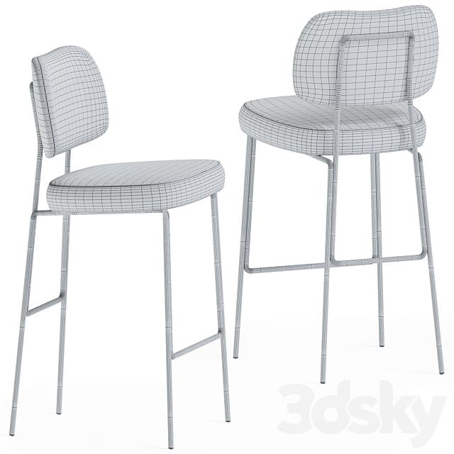 Kapoor Bar Chair by Annud 3DS Max Model - thumbnail 3