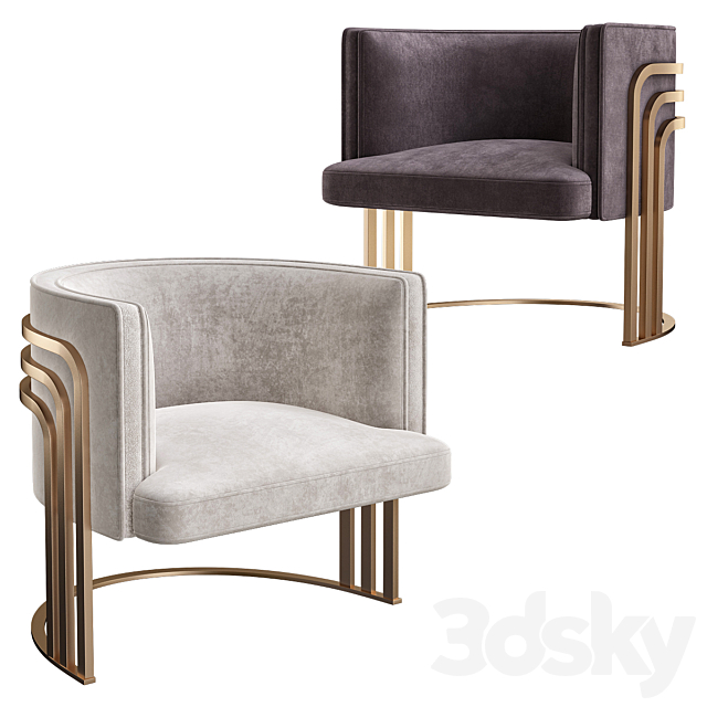 Kara lounge chair 3DSMax File - thumbnail 1