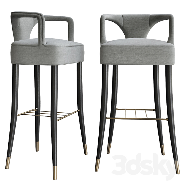 Karoo bar chair by Brabbu 3DSMax File - thumbnail 1