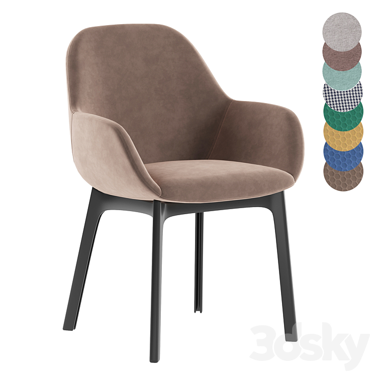 Kartell clap chair 3DS Max Model - thumbnail 1