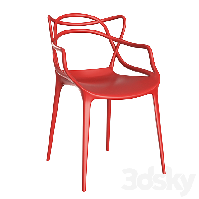 Kartell masters chair 3DS Max Model - thumbnail 5