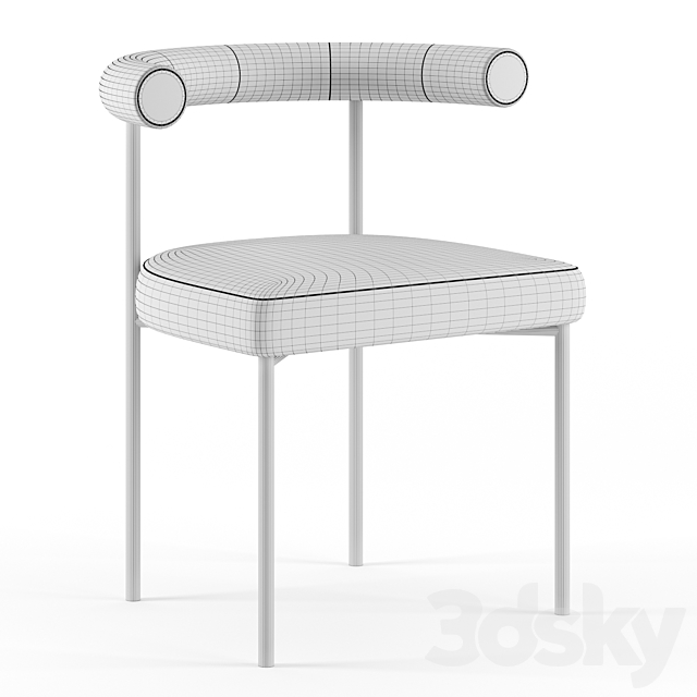 Kashmir chair by Resident 3DSMax File - thumbnail 3