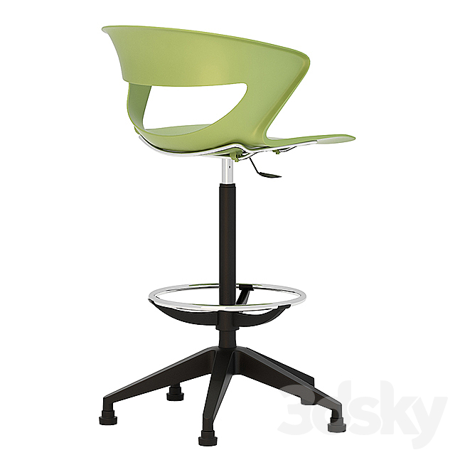 Kastel kicca bar stool 5 3DS Max Model - thumbnail 2