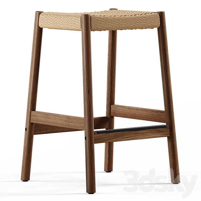 Kave Home – Yalia stool 3ds Max - thumbnail 3