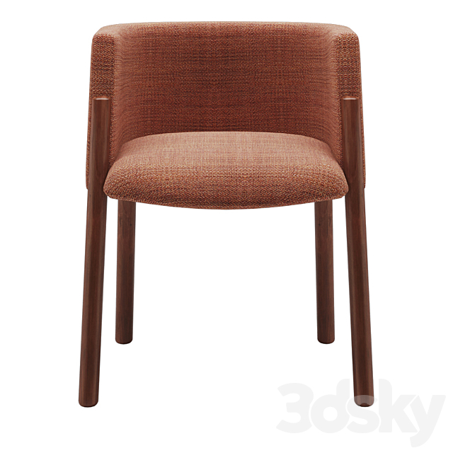 Kelly Wearstler Acero dining chair 3DS Max Model - thumbnail 2