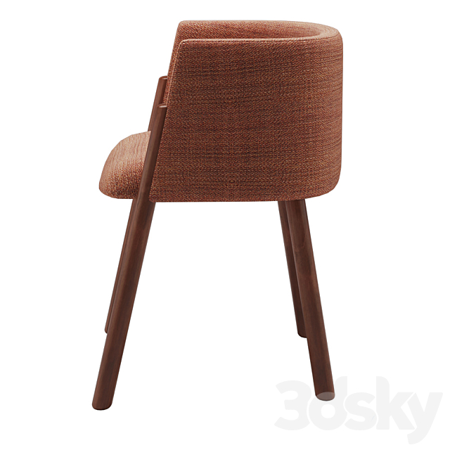 Kelly Wearstler Acero dining chair 3DS Max Model - thumbnail 3