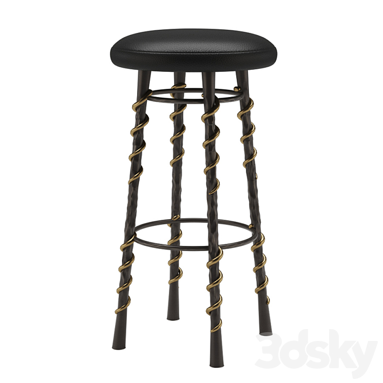 Kelly wearstler serpent barstool 3DS Max Model - thumbnail 1