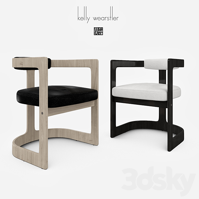 Kelly Wearstler Zuma Dining Chair 3ds Max - thumbnail 1