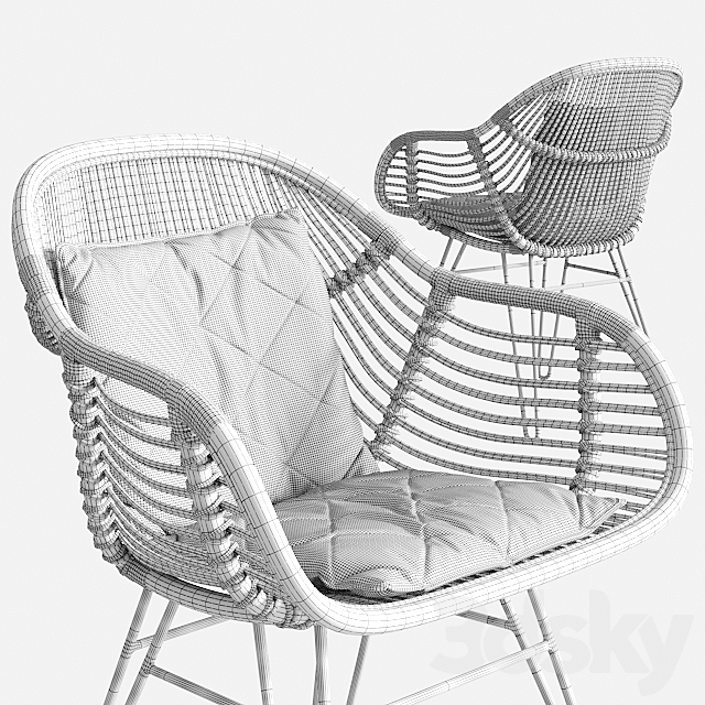 Kenian Sophia Arm Chair 3DSMax File - thumbnail 3