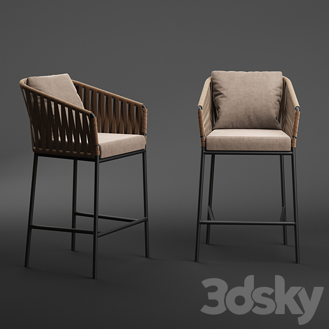 Kettal Bitta Barstool 3DSMax File - thumbnail 1