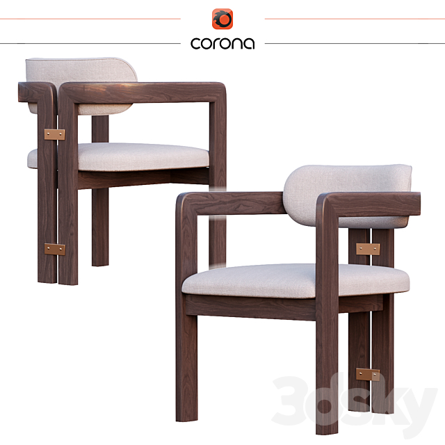 Kibo chair (furniture) 3DSMax File - thumbnail 1