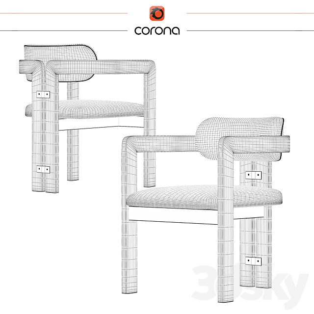 Kibo chair (furniture) 3DSMax File - thumbnail 3