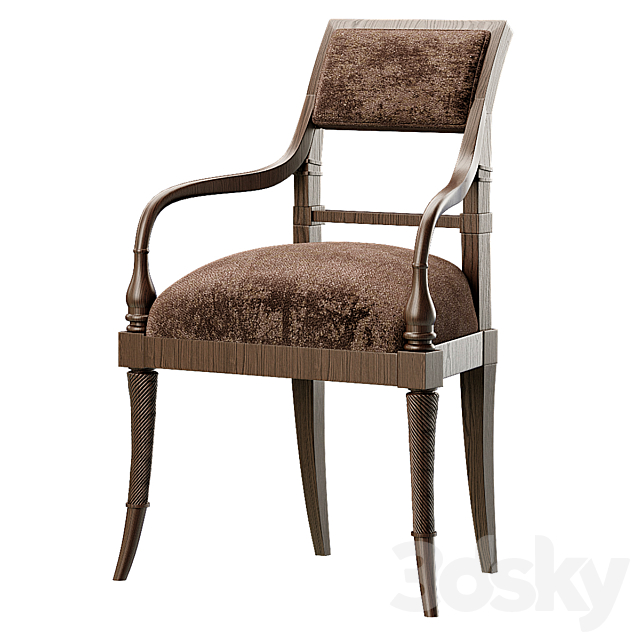 King george iii arm chair 3DSMax File - thumbnail 1